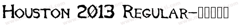 Houston 2013 Regular字体转换